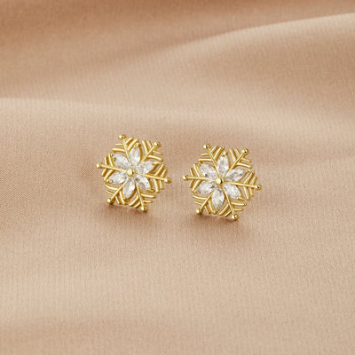 Crystal Snowflake Earrings - Beautiful Earth Boutique