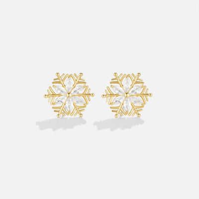 Crystal Snowflake Earrings - Beautiful Earth Boutique