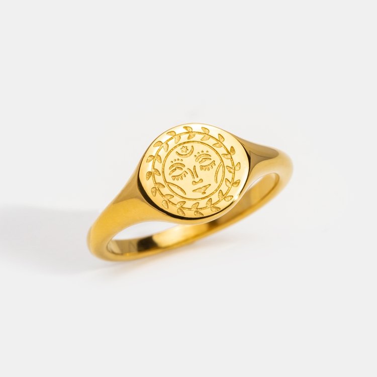 Cyrene Goddess Gold Ring - Beautiful Earth Boutique