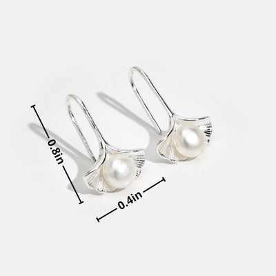 Dahra Pearl Sterling Silver Earrings - Beautiful Earth Boutique