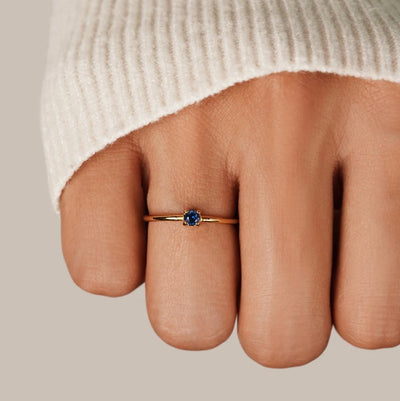 December Birthstone 18K Gold Ring - Beautiful Earth Boutique