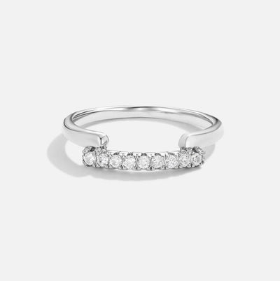 Elise Crystal Silver Ring - Beautiful Earth Boutique