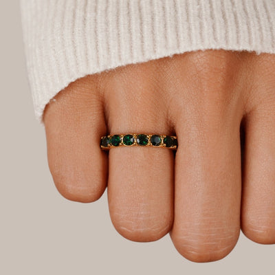 Emerald Beauty 18K Crystal Ring - Beautiful Earth Boutique