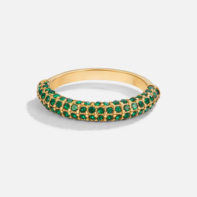 Emerald Crystal & Gold Ring - Beautiful Earth Boutique