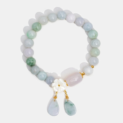 Emerald Jade Stone & Agate Bracelet - Beautiful Earth Boutique