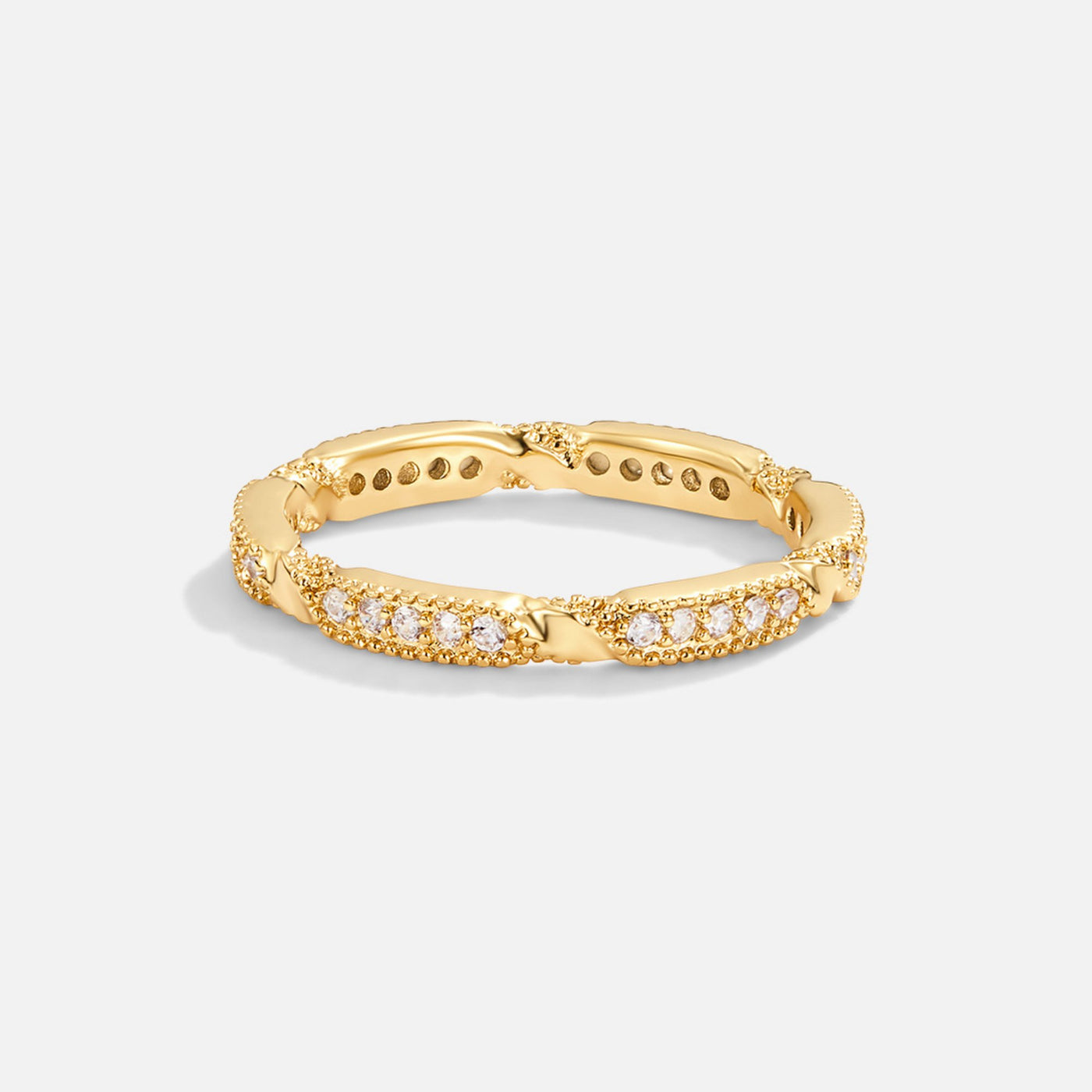 Eva 18K Gold Twisted Ring - Beautiful Earth Boutique