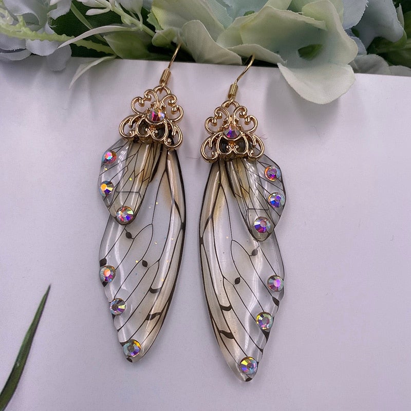 Fairy Wing Statement Earrings