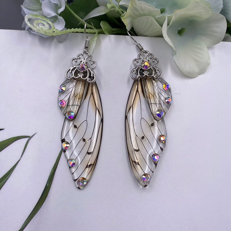 Fairy Wing Statement Earrings