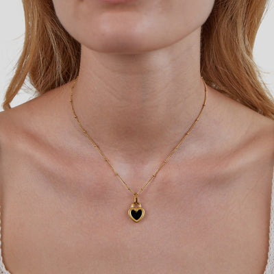 'Falling For You' Reversible Heart Necklace - Beautiful Earth Boutique