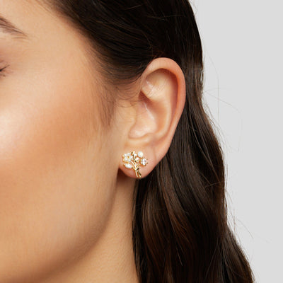 Flower Bouquet Earrings - Beautiful Earth Boutique