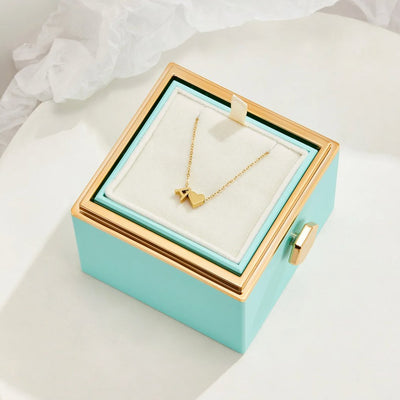 Forever Love & Letter Gold Necklace - Beautiful Earth Boutique