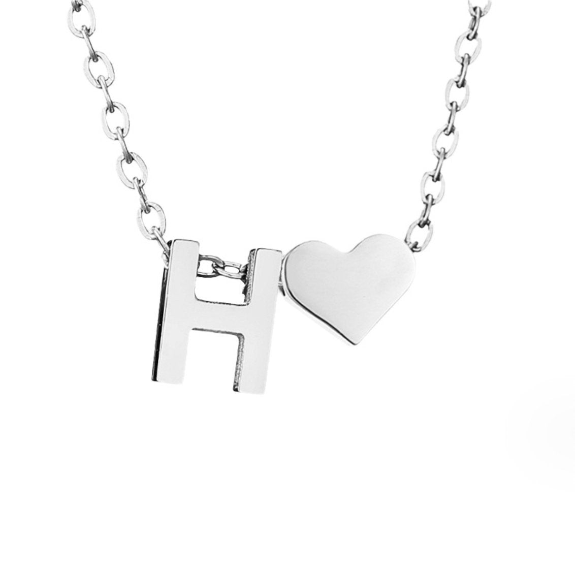 Letter Necklace - Silver – www.
