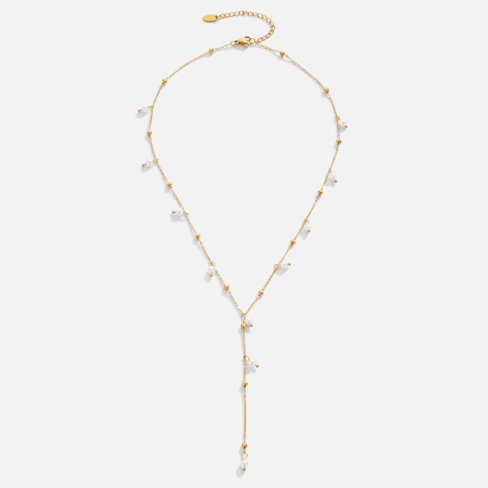 Freshwater Lariat Drop Necklace - Beautiful Earth Boutique