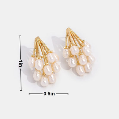 Freshwater Pearl Drop Earrings - Beautiful Earth Boutique