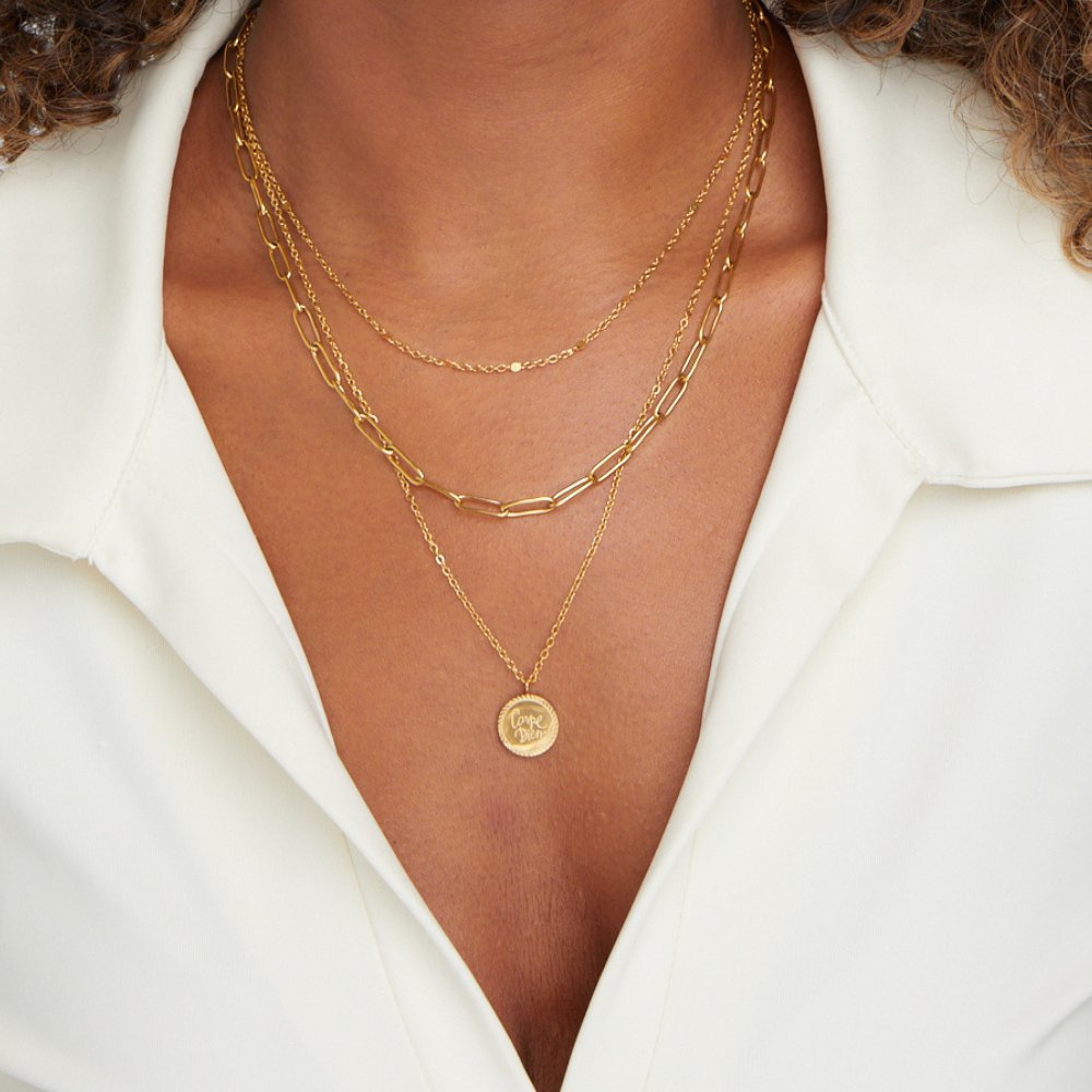 Geya Coin Layered Necklace - Beautiful Earth Boutique