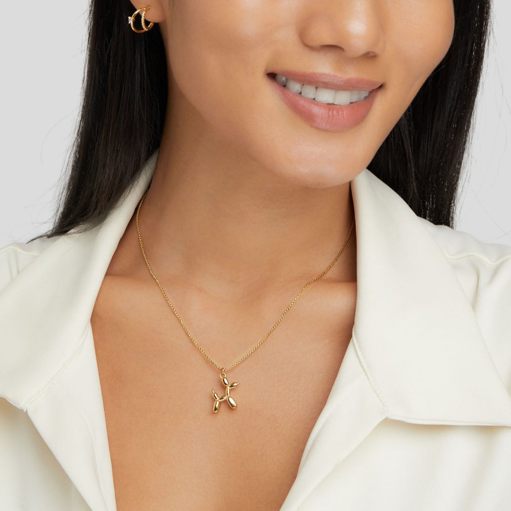 Gold Balloon Animal Necklace - Beautiful Earth Boutique