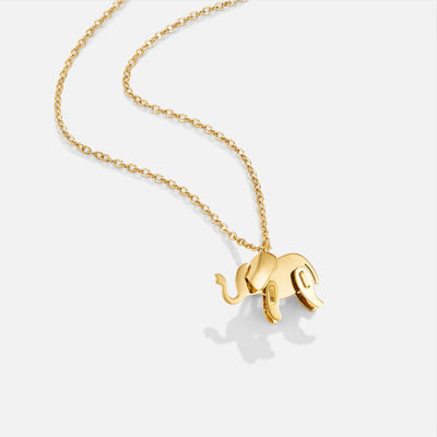 Gold Elephant Necklace - Beautiful Earth Boutique