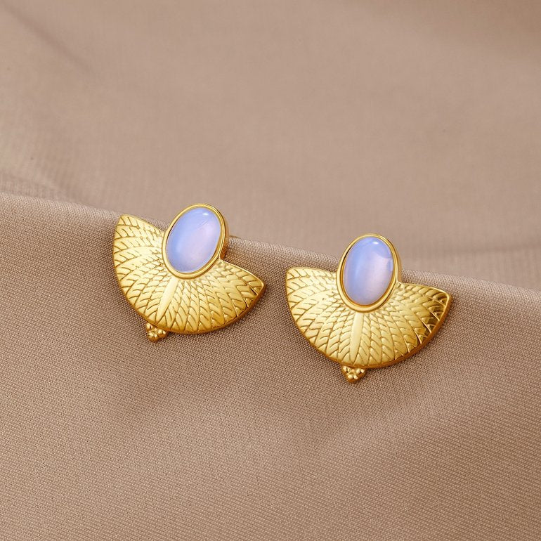 Golden Amaya Opal Earrings - Beautiful Earth Boutique