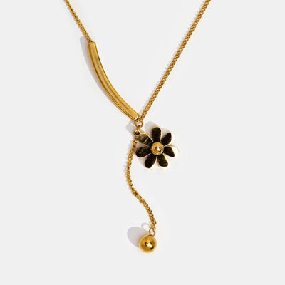 Golden Daisy Tassel Necklace - Beautiful Earth Boutique