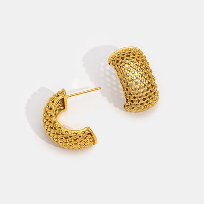 Golden Dream Semi Hoop Earrings - Beautiful Earth Boutique