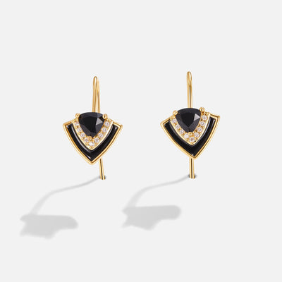 Great Gatsby Black Drop Earrings - Beautiful Earth Boutique