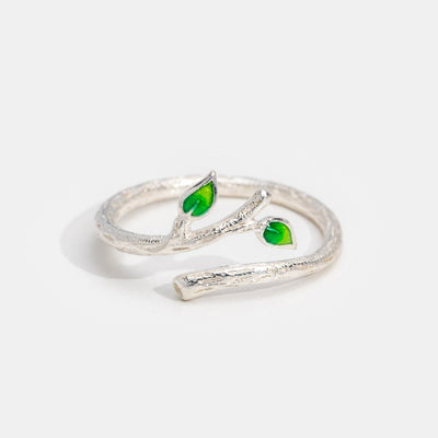 Green Vine Silver Ring - Beautiful Earth Boutique