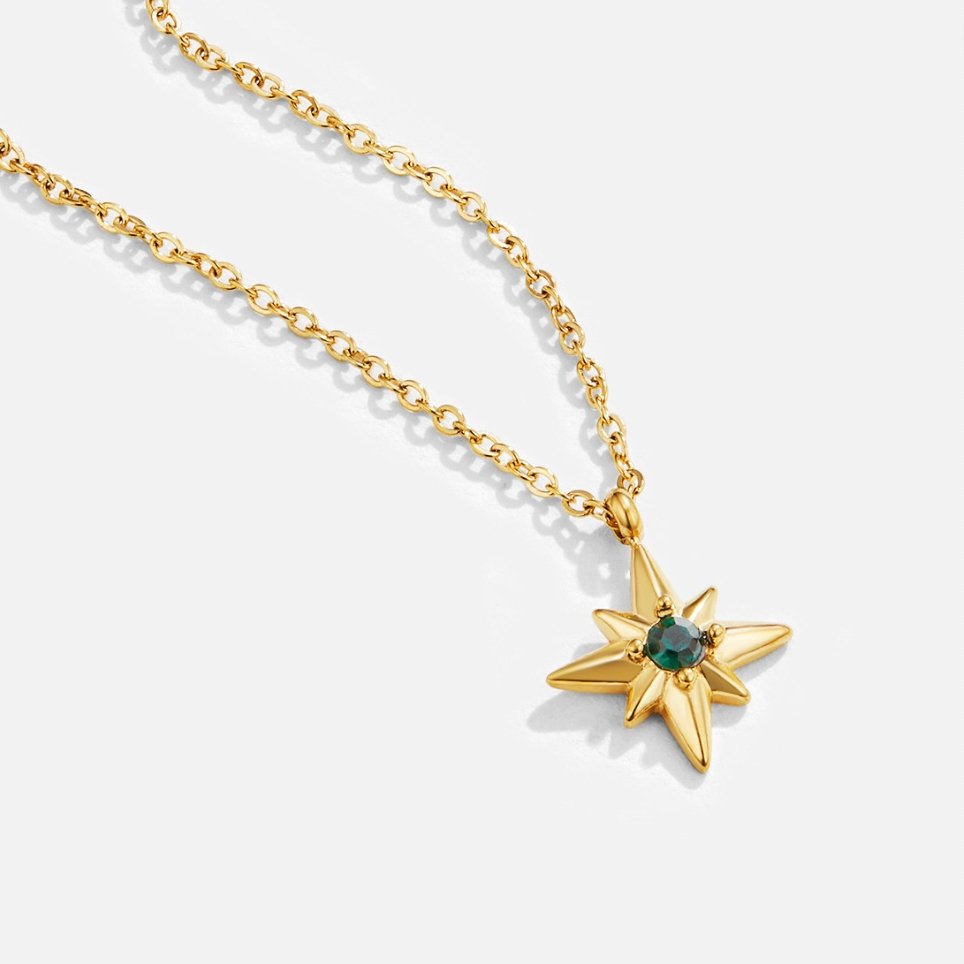 Guiding Star Emerald Crystal Necklace - Beautiful Earth Boutique