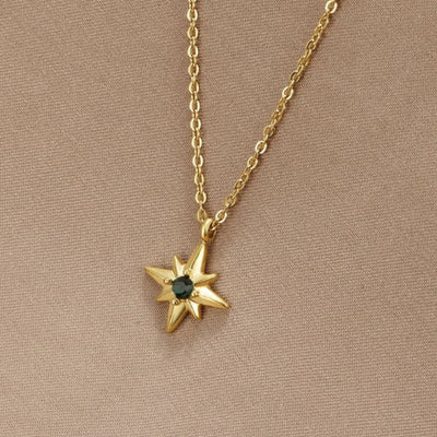 Guiding Star Emerald Crystal Necklace - Beautiful Earth Boutique