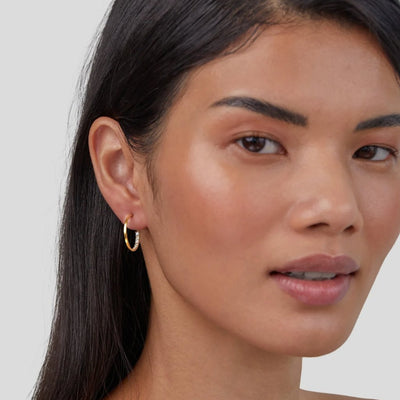 Hidden Treasure Crystal Hoop Earrings - Beautiful Earth Boutique
