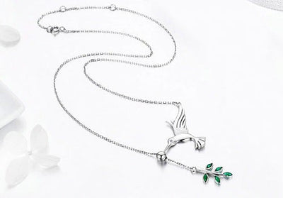 Hummingbird 925 Sterling Silver Necklace
