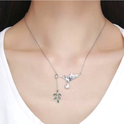 Hummingbird 925 Sterling Silver Necklace