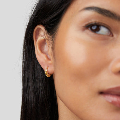 Imari Crystal Hoop Earrings - Beautiful Earth Boutique