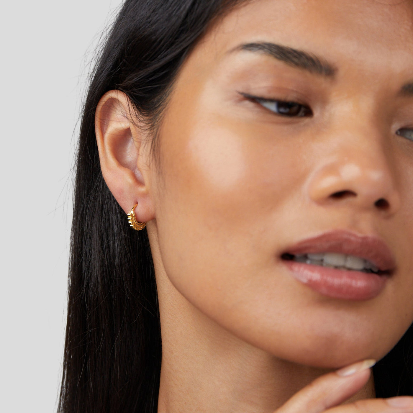 Imari Crystal Hoop Earrings - Beautiful Earth Boutique