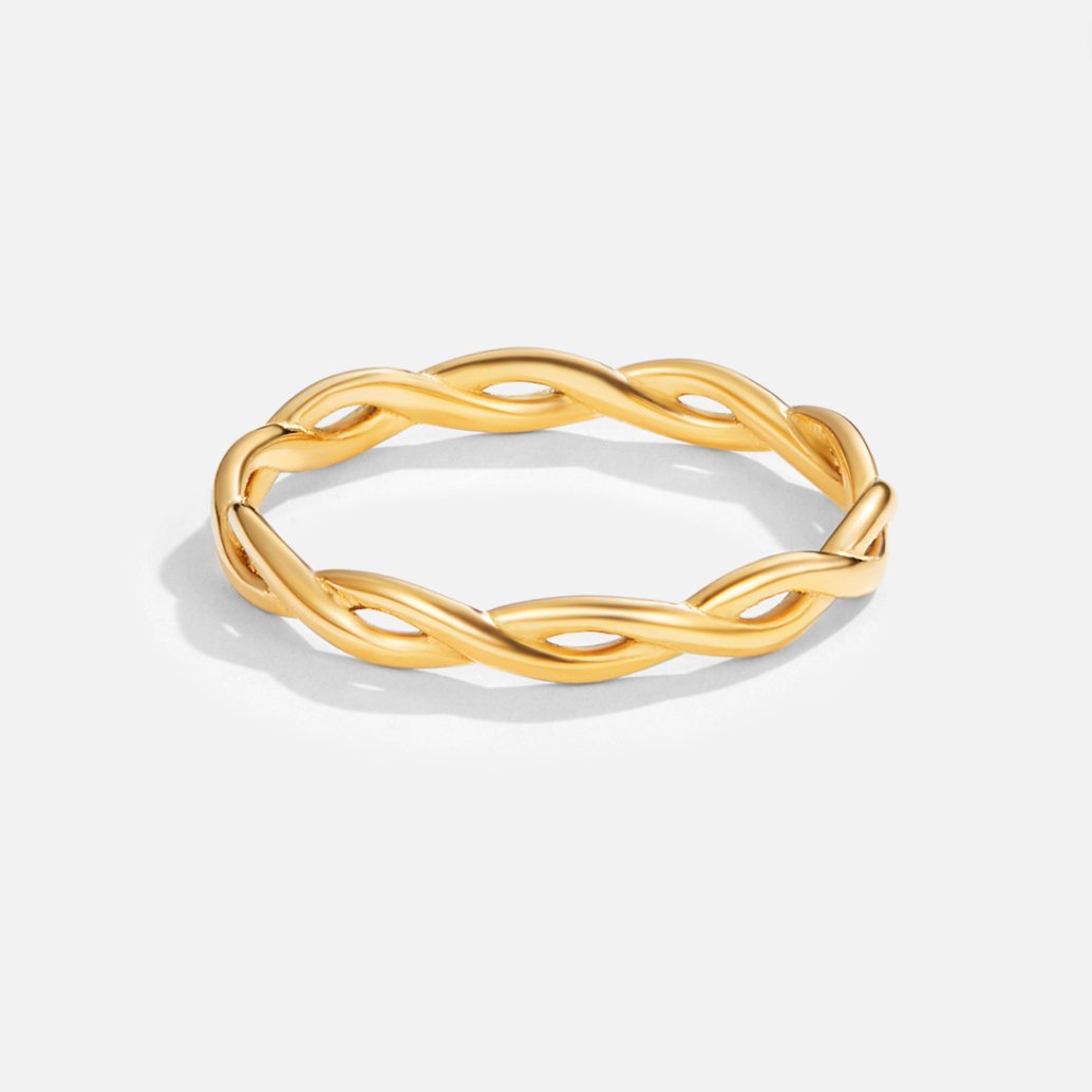 Infinity 18K Gold Twist Ring - Beautiful Earth Boutique