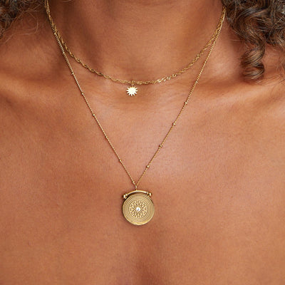 Iris Layered Coin Necklace - Beautiful Earth Boutique