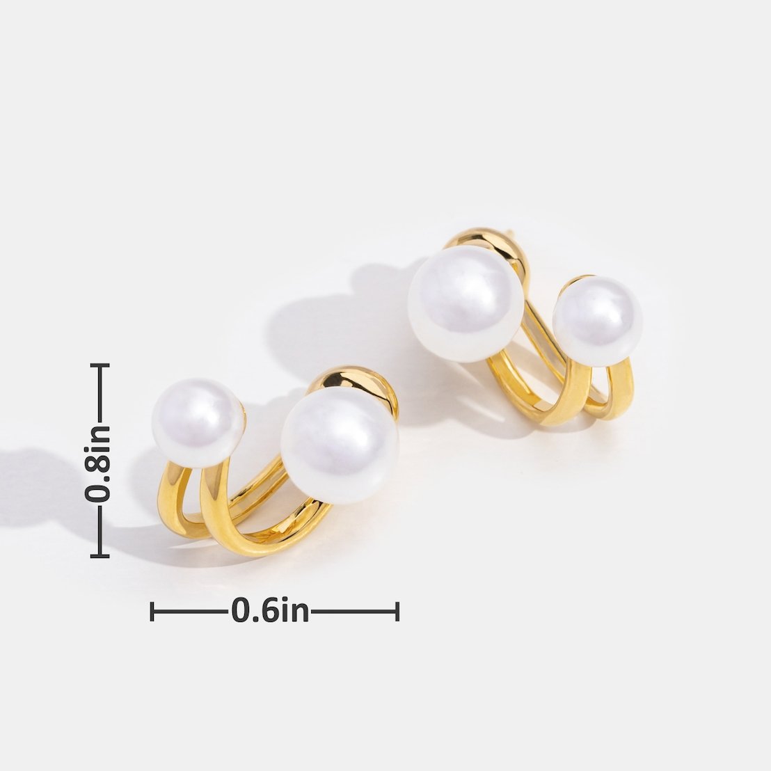 Ivana Pearl Wrap Earrings - Beautiful Earth Boutique