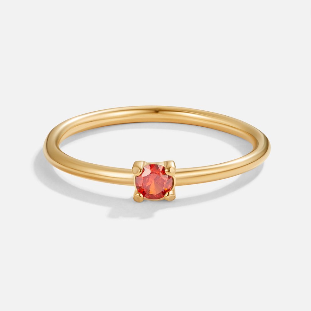 July Birthstone 18K Gold Ring - Beautiful Earth Boutique