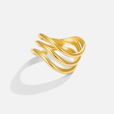 Kiya Layered Gold Ring - Beautiful Earth Boutique