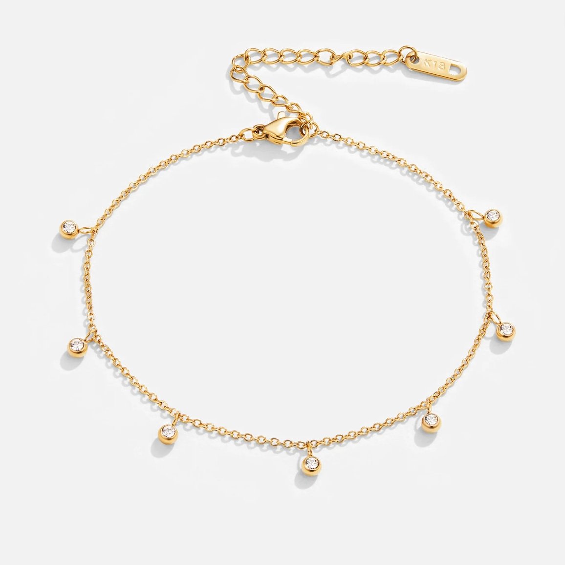 Lana Crystal Droplet Anklet - Beautiful Earth Boutique