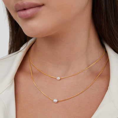 Layered Freshwater Pearl Necklace - Beautiful Earth Boutique