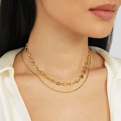 Layered Ivana Gold Necklace - Beautiful Earth Boutique