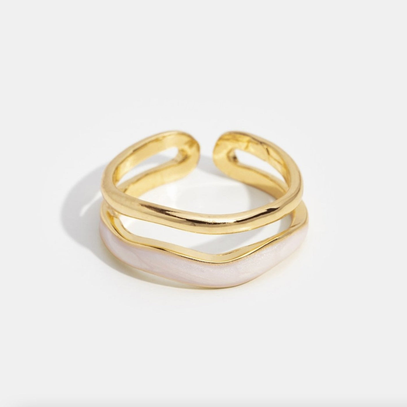 Layered Sahara Gold Ring - Beautiful Earth Boutique