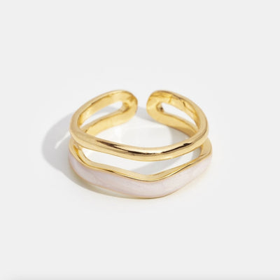 Layered Sahara Gold Ring - Beautiful Earth Boutique