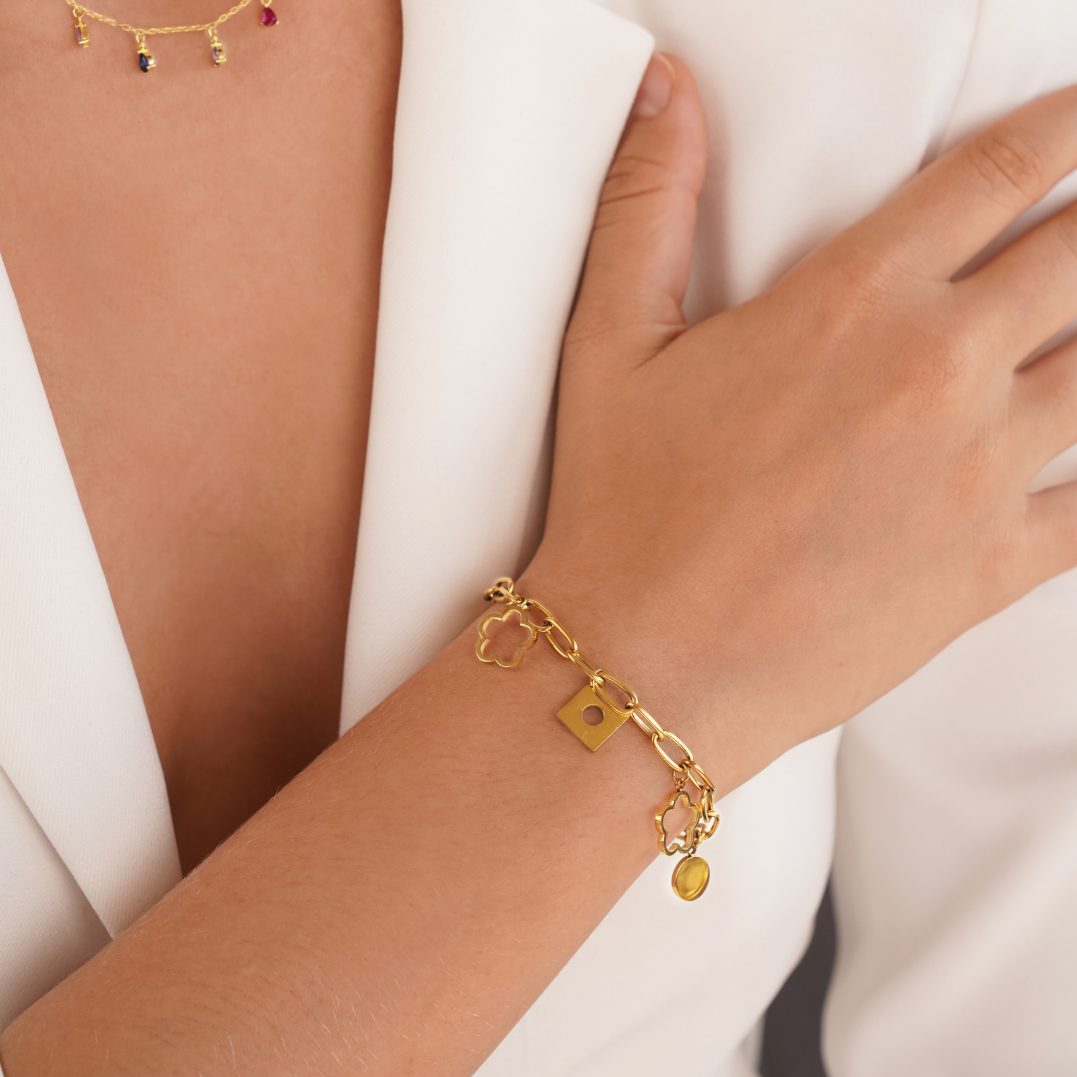 Louis Vuitton Blooming Supple Gold Plated Bracelet