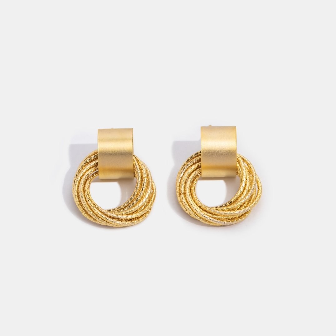 Luxury Gold Hoop Earrings - Beautiful Earth Boutique