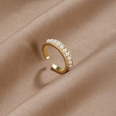 Luxury Gold Pearl Ring - Beautiful Earth Boutique