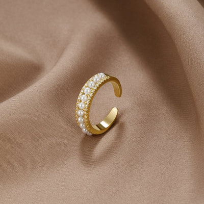 Luxury Gold Pearl Ring - Beautiful Earth Boutique