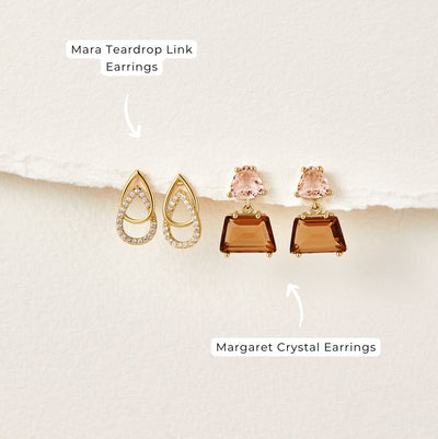 Margaret Crystal Earrings - Beautiful Earth Boutique