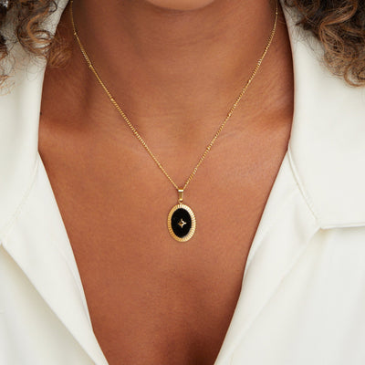 Midnight Star Onxy Necklace - Beautiful Earth Boutique
