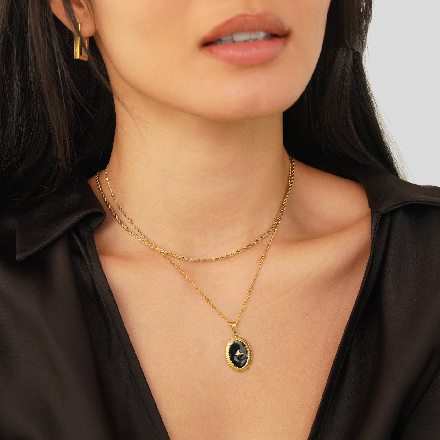 Midnight Star Onyx Necklace - Beautiful Earth Boutique